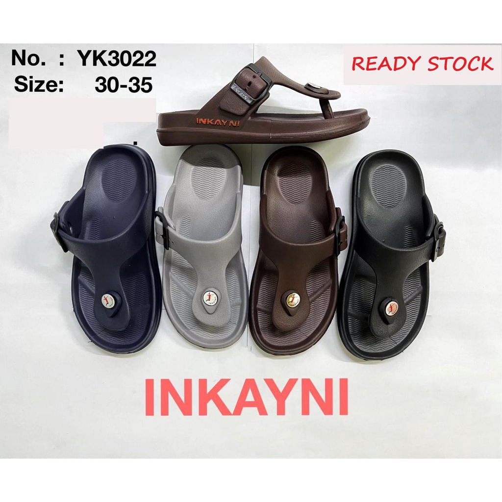 YK3022 Sandal Jepit Pria  pra remaja tahan air ringan nyaman dipake Santai Karet Inkayni original Size 30-35