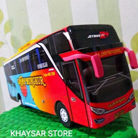 Miniatur Bus bis / mainan bus bis  gajah mungkur shd