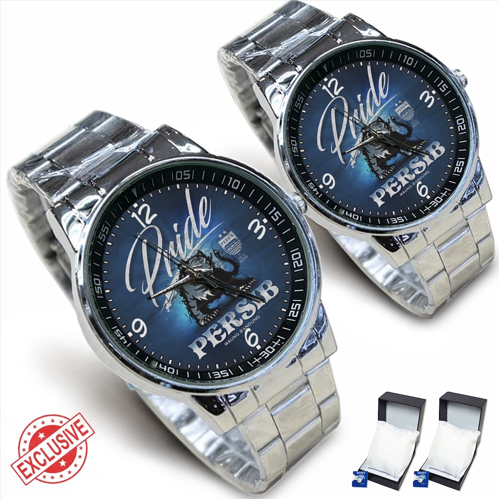 Jam Tangan Rantai Couple PRIDE OF PERSIB 2 (Awesome)