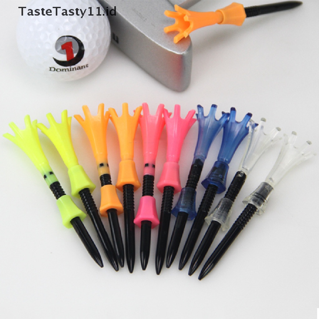 4 Pcs TasteTasty ​Set Holder Tee Bola Golf Bahan Plastik Tinggi Adjustable