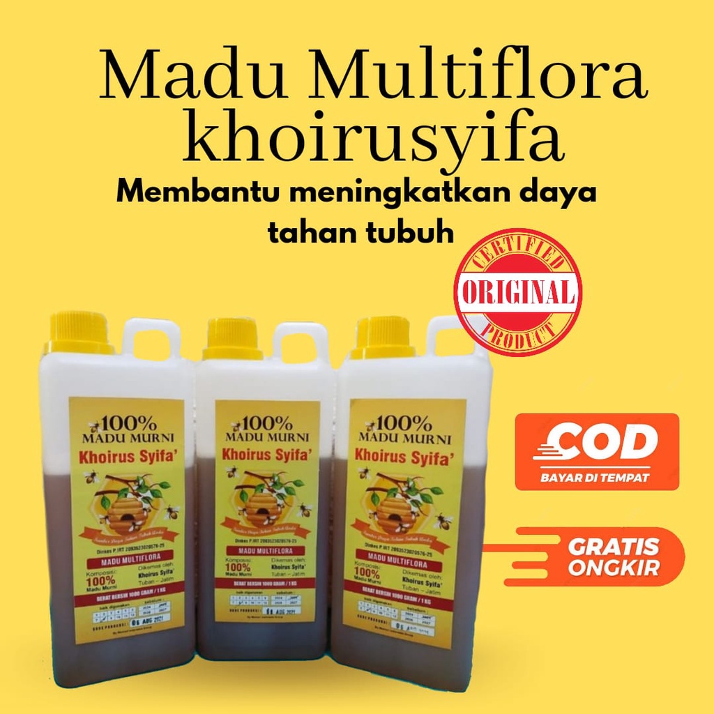 

PROMO!!! Madu Murni MADU ASLI MULTIFLORA Khoirussyifa