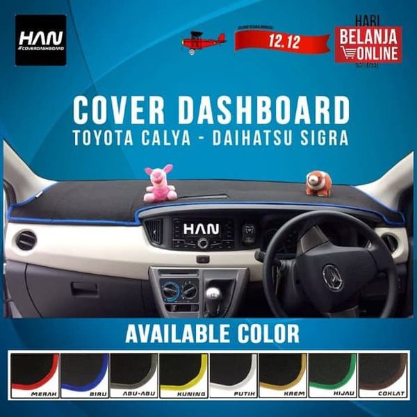 Alas Dashboard Cover Toyota Calya Daihatsu Sigra 2016 - 2021 l Aksesoris Dasboard l |MeezaStore