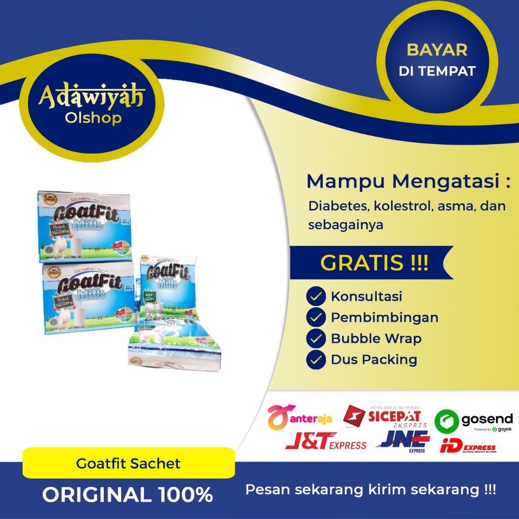 

SUSU KAMBING GOATFIT MILK PLUS ROYAL JELLY (SACHET)