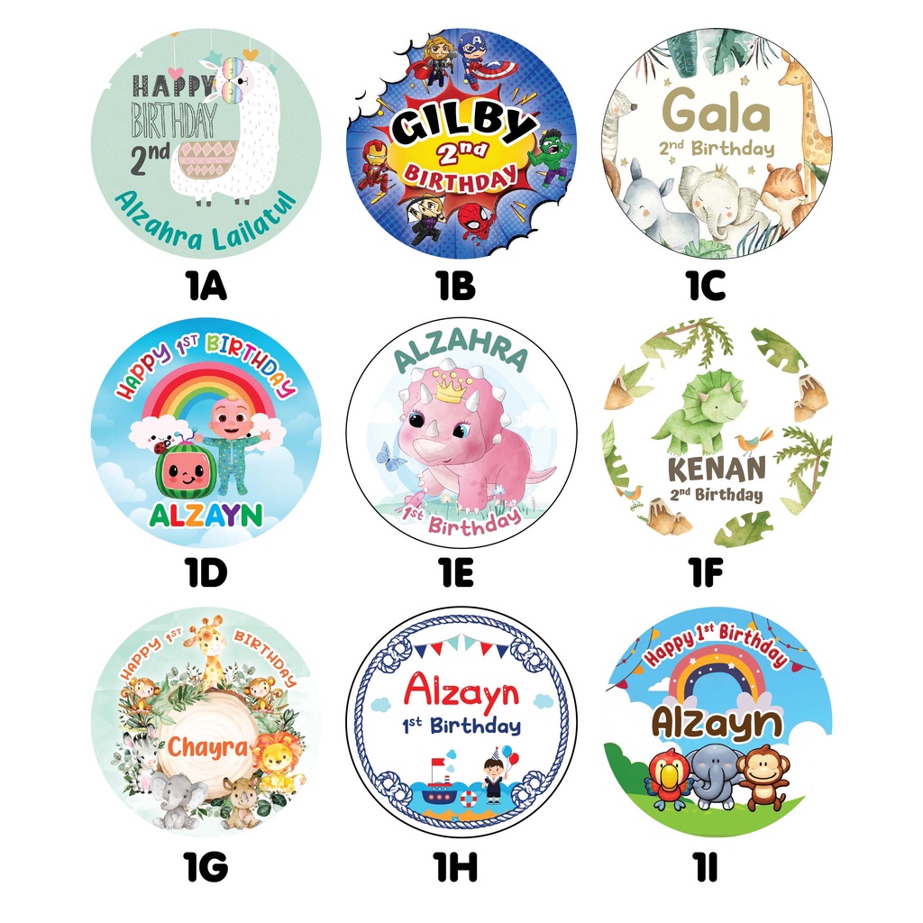 

Stiker Ulang Tahun Anak Custom Teks