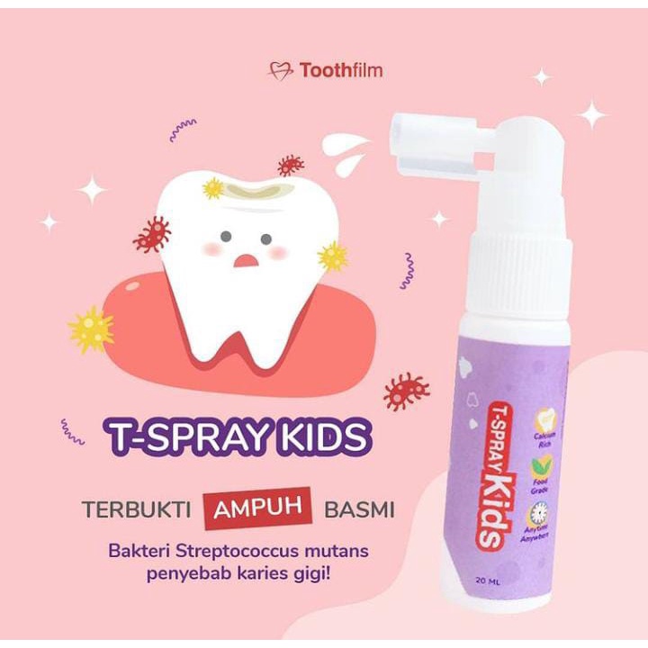 T-spray kids oral care pelindung gigi gusi anak bayi balita kids toothfilm tooth film