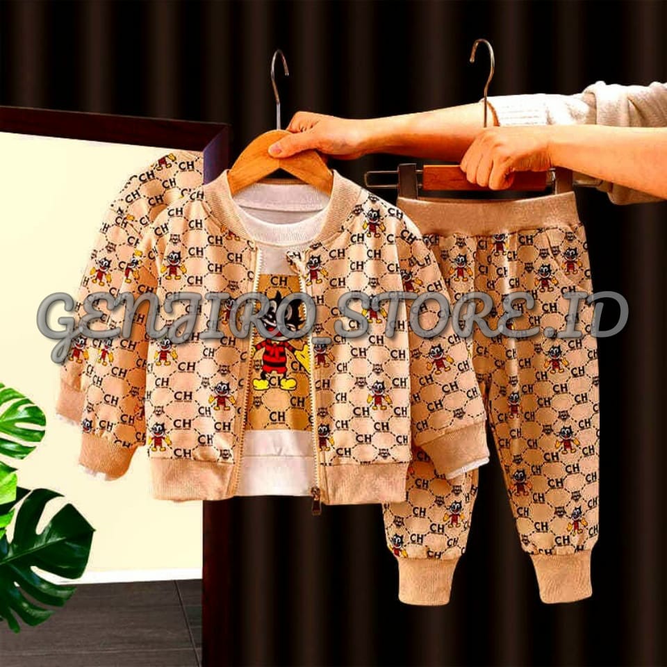 GENJIRO_STORE.ID/SETELAN ANAK LAKI LAKI/SETELAN JAKET ANAK/SETELAN SWETER ANAK/JAKET+DALEMAN LENGAN PANJANG+CELANA PANJANG/UNTUK USIA  2 - 8 TAHUN/BISA COD