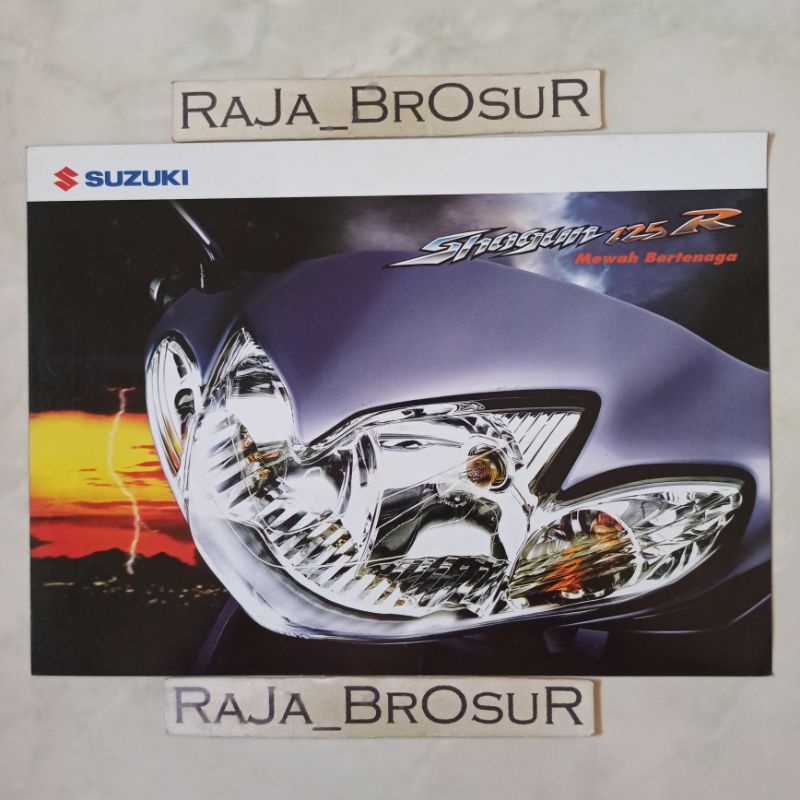 Poster brosur katalog leaflet Suzuki Shogun 125R/Shogun 125 2004