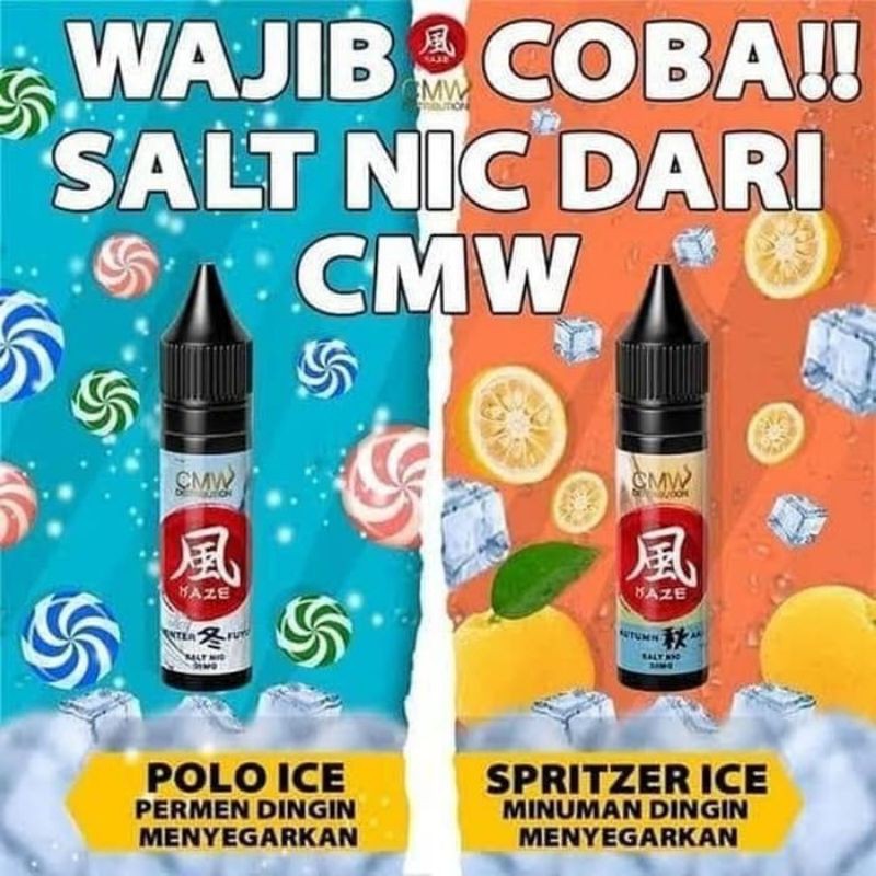 Kaze Autumn Aki Spritzer Ice 15ML - Winter Fuyu Polo Ice 15ML