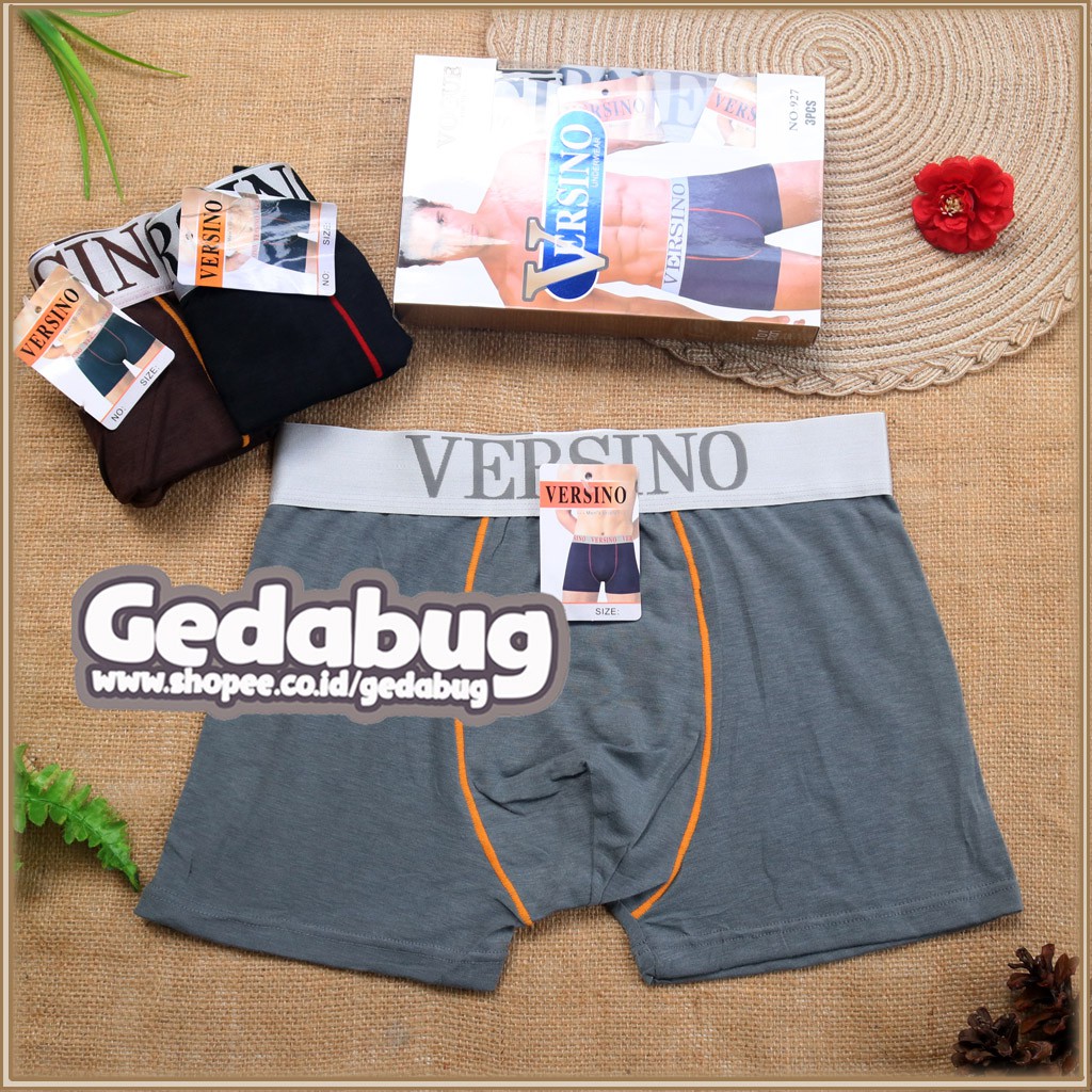 3 Pcs - CD Boxer VERSINO 927 | CD Celana dalam boxer Pakaian dalam pria | Gedabug