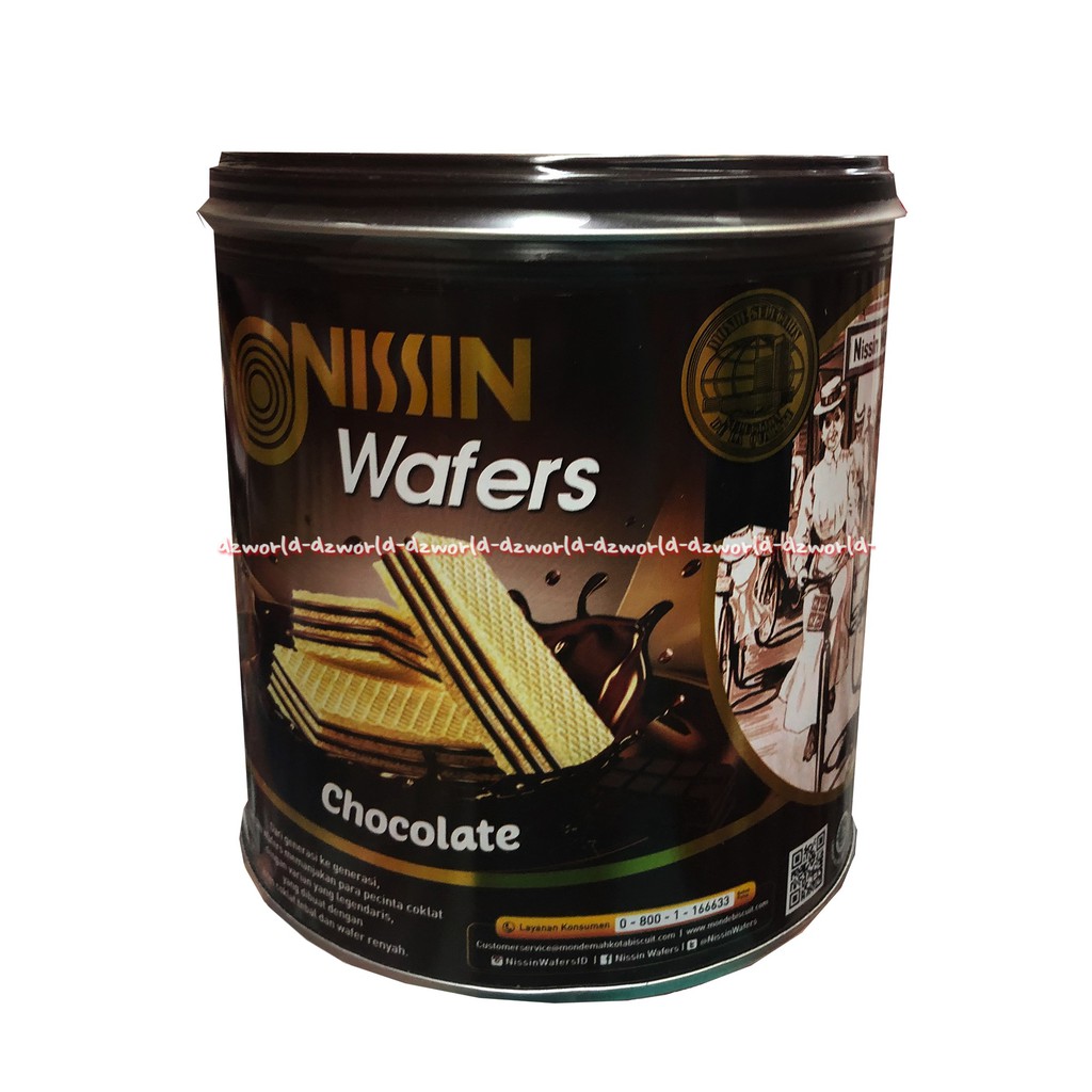 

Nissin Wafers Chocolate Wafer Cokelat 570gr Kaleng Nisin Coklat Waffer