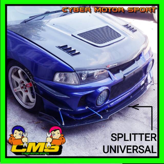 Lips bumper depan mitsubishi  lancer. Lips  bumper lancer ck4 evo4 galant evo3 dangan.winglet lancer