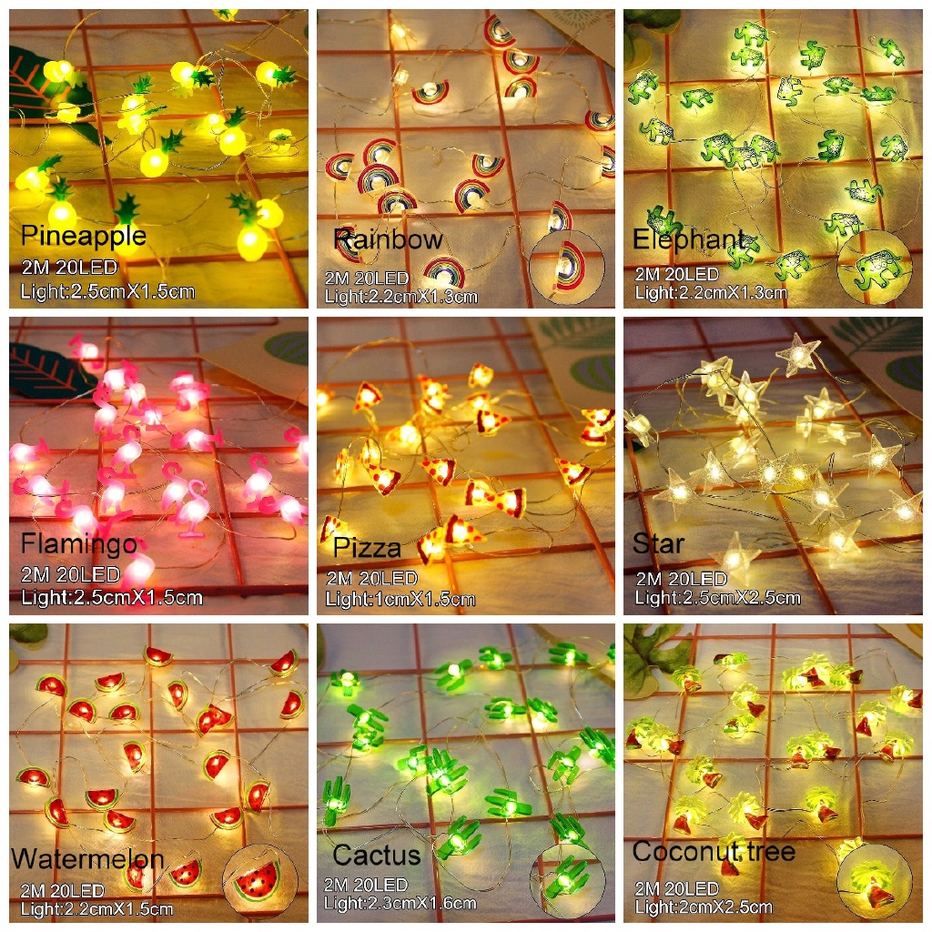 ins Popular LED String Lamp Fairy Light Kids Room Birthday Party Wedding Decor