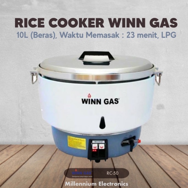 Jual Winn gas rice cooker /RC50 10L RC50 gas Lpg alam 10 L 10 Liter