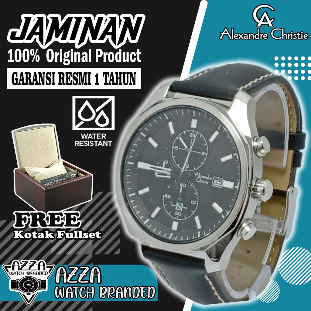 Jam Tangan Pria Original Alexander Alexandre Christie Pria Original Branded Ori AC 6550