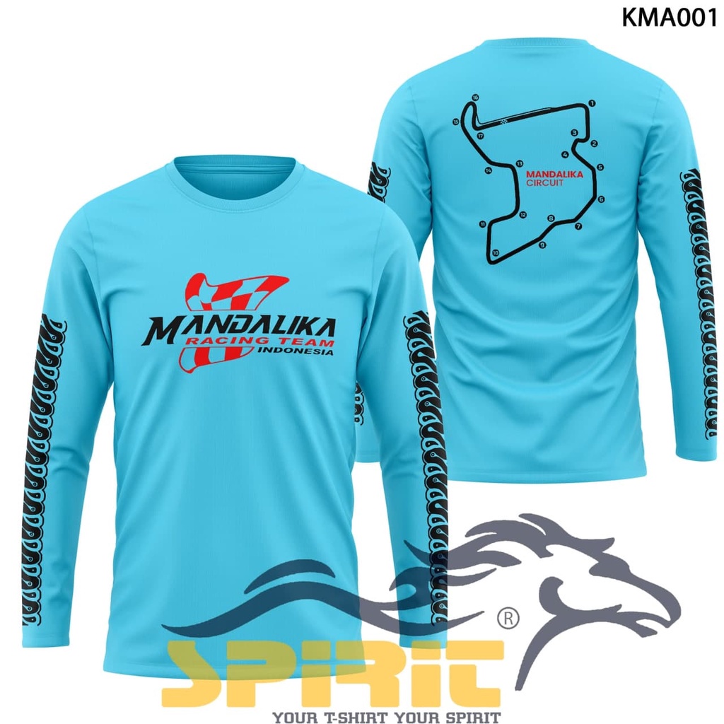 BISA COD kaos mandalika sirkuit lombok mandalika baju tshirt GP mandalika lengan panjang