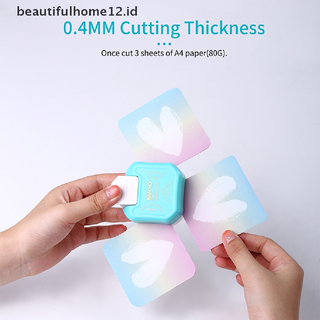 【beautifulhome12.id】 3-in-1 Mini corner trimmer Corner Rounder Punch Round Corner Trimmer Cutter .