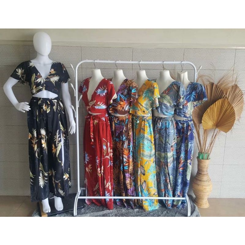 one set kulot pecah rayon bali