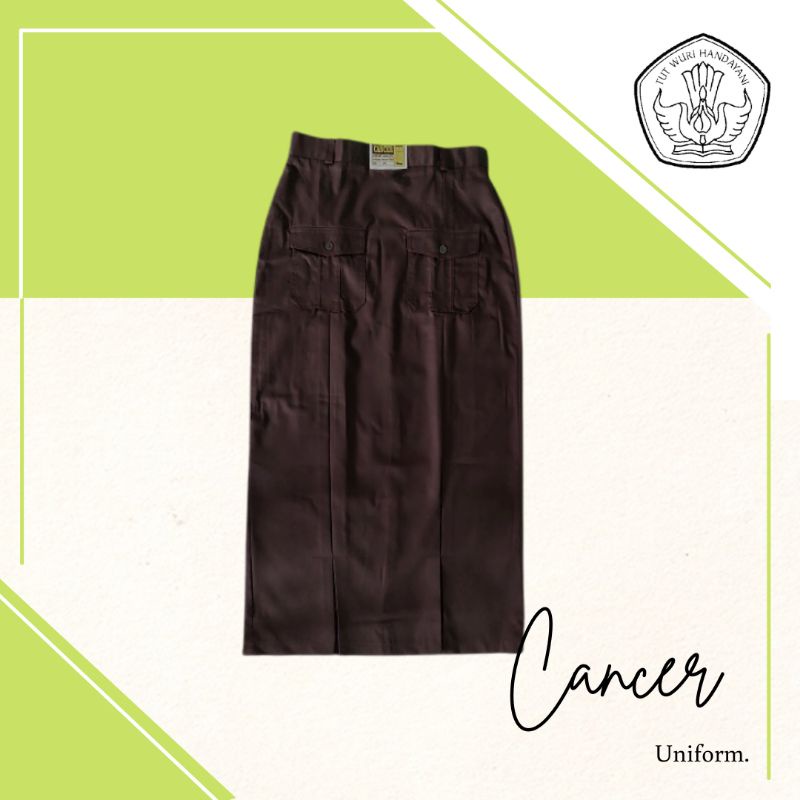 PREMIUM seragam sekolah rok span pramuka saku 2 SMP seragam SMP SMA jumbo