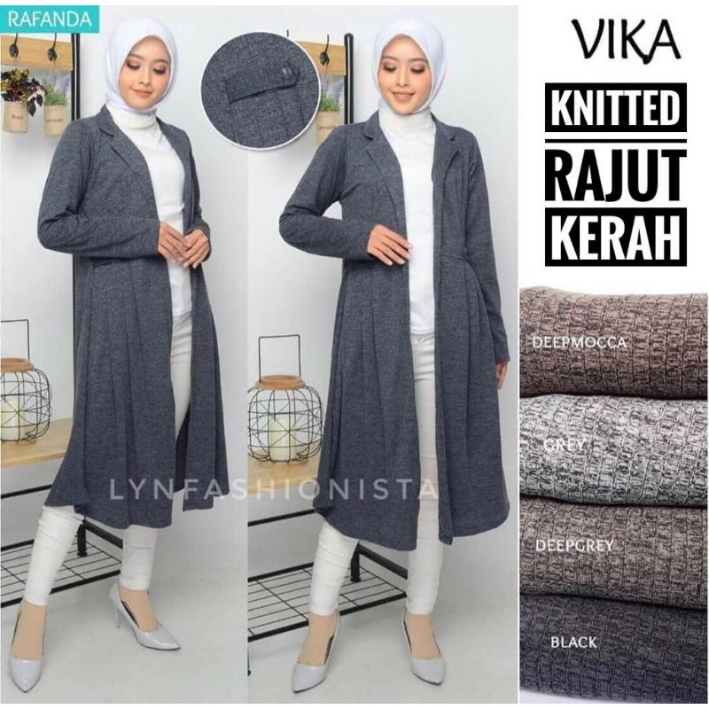 VIKA CARDY/KARDIGAN WANITA RAJUT PREMIUM