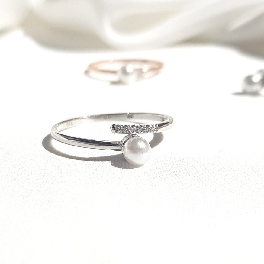 Cincin Emas Pearl Listring