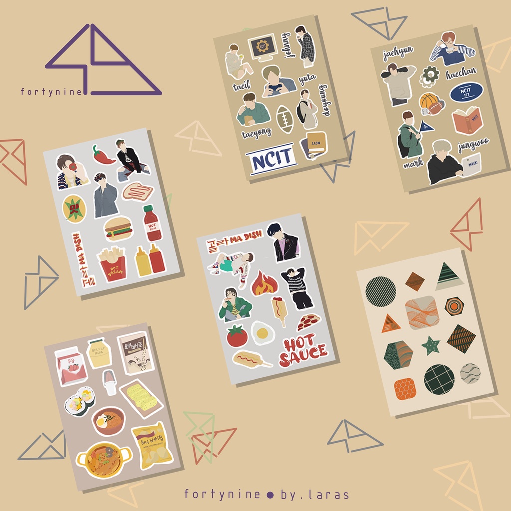 

Korean Drama & KPOP Sticker Sheet / Aesthetic Decor Sticker