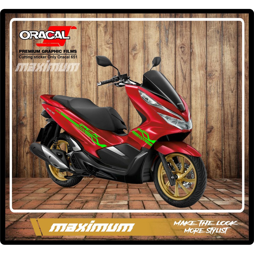 CUTTING STICKER PCX BAHAN ORACAL WARNA HIJAU