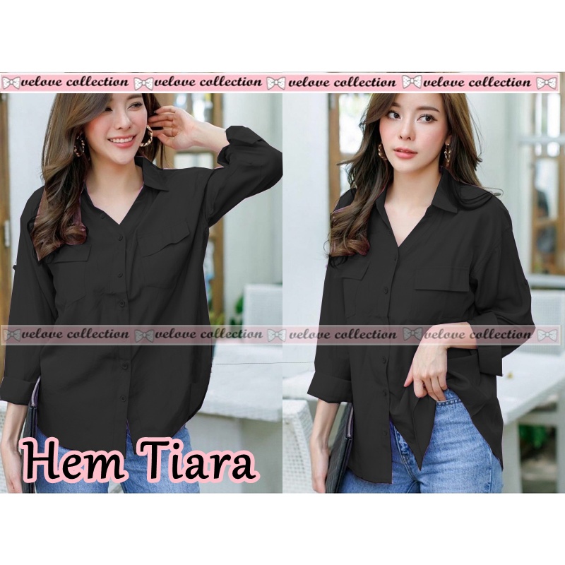 KALANTHA FASHION Yeseo Shirt Hem Wanita Terbaru Kemeja Wanita Bahan Rayon Atasan Wanita Terlaris-4