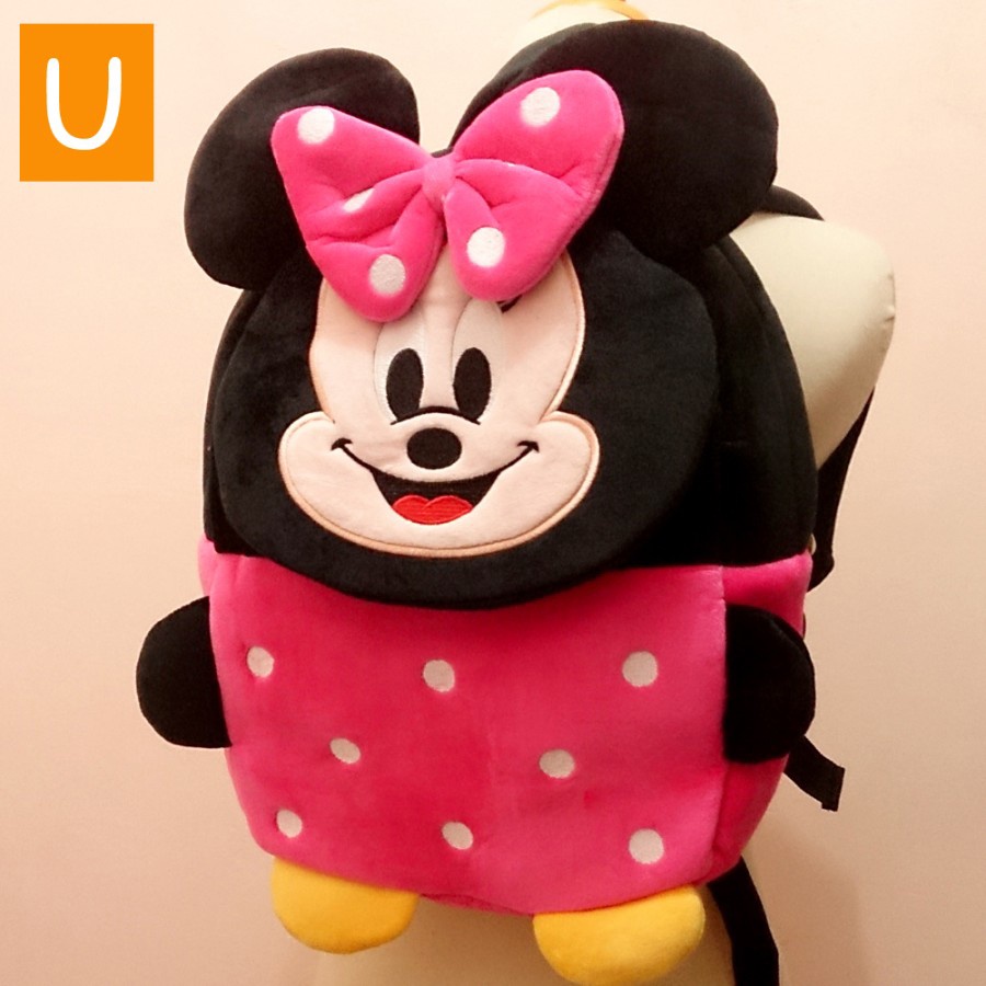 Tas Ransel Tutup Depan  sekolah anak tk paud doraemon mickey mouse minnie Mouse hello kitty kado baby kids