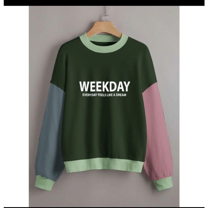 WEEKDAY SWEATER WANITA OVERSIZE | CREWNECK MURAH KEKINIAN