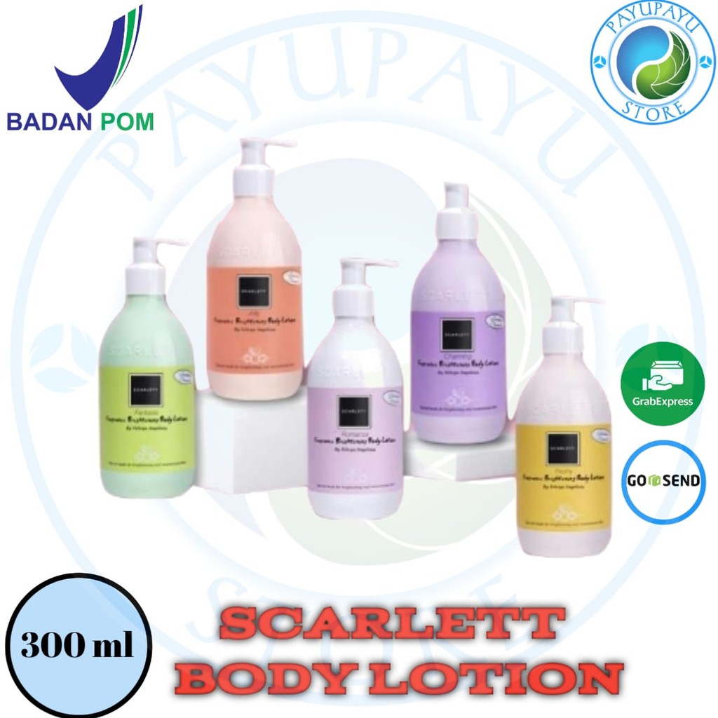 SCARLETT WHITENING BODY LOTION Original Scarlet Glowtening Hand Body Lotion