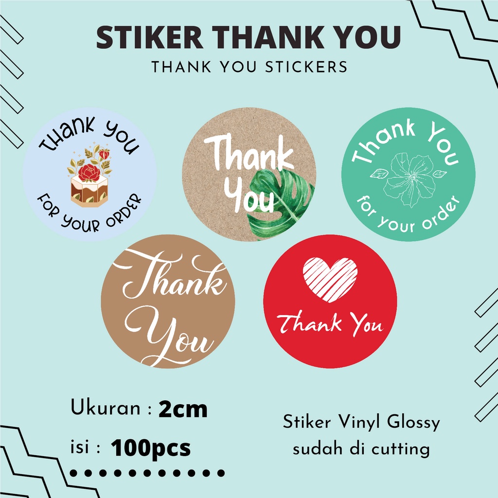 

STIKER TERIMA KASIH / STIKER THANK YOU UKURAN 2 CM ISI 100PCS