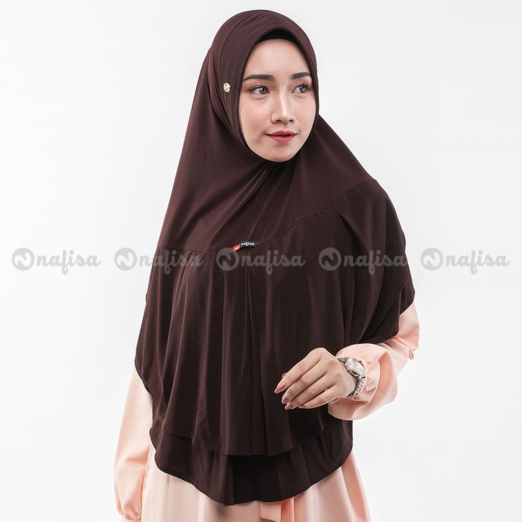 Abella Yess - Hijab Instan Bergo Pet Anti Tembem / Antem / Hijab Syari- Jilbab Dewasa