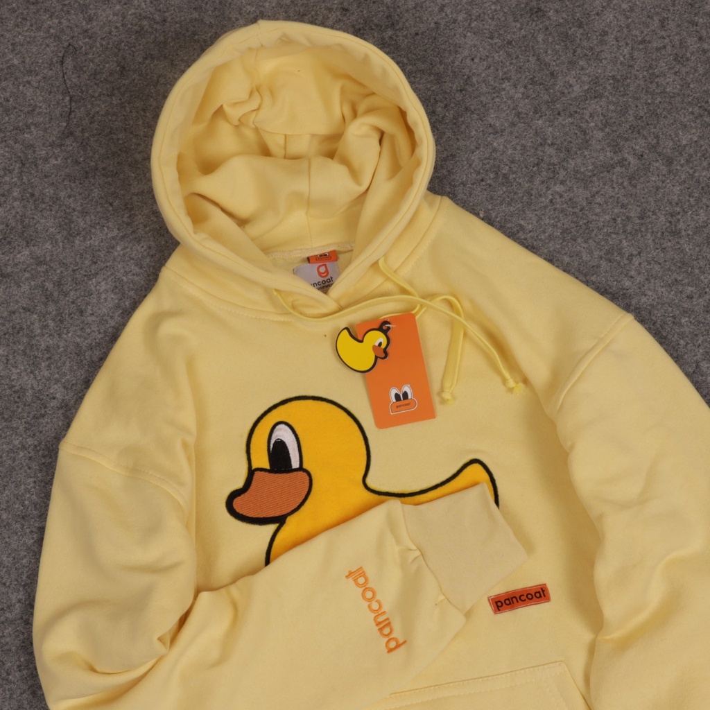 JAKET SWEATER HOODIE YELLOW DUCK PANCOAT SIMPLE UNISEX GOOD QUALITY