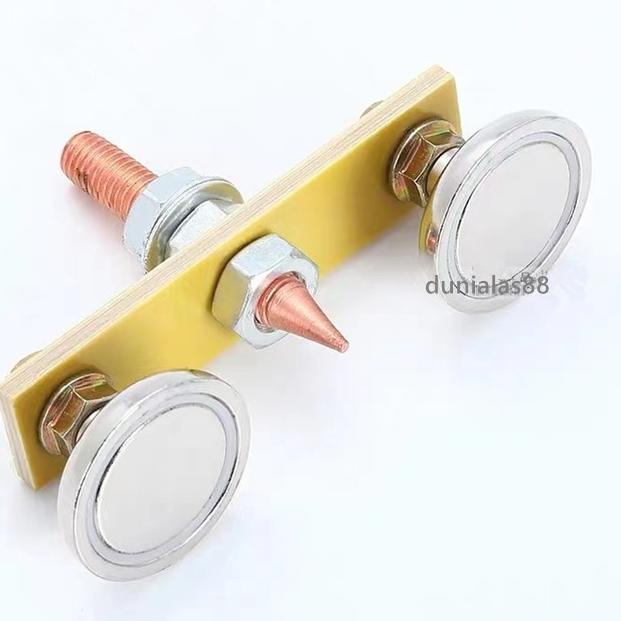 Klem Tang Las Magnet Double utk Kabel Masa Mesin Travo Las Listrik - Tanpa Skun