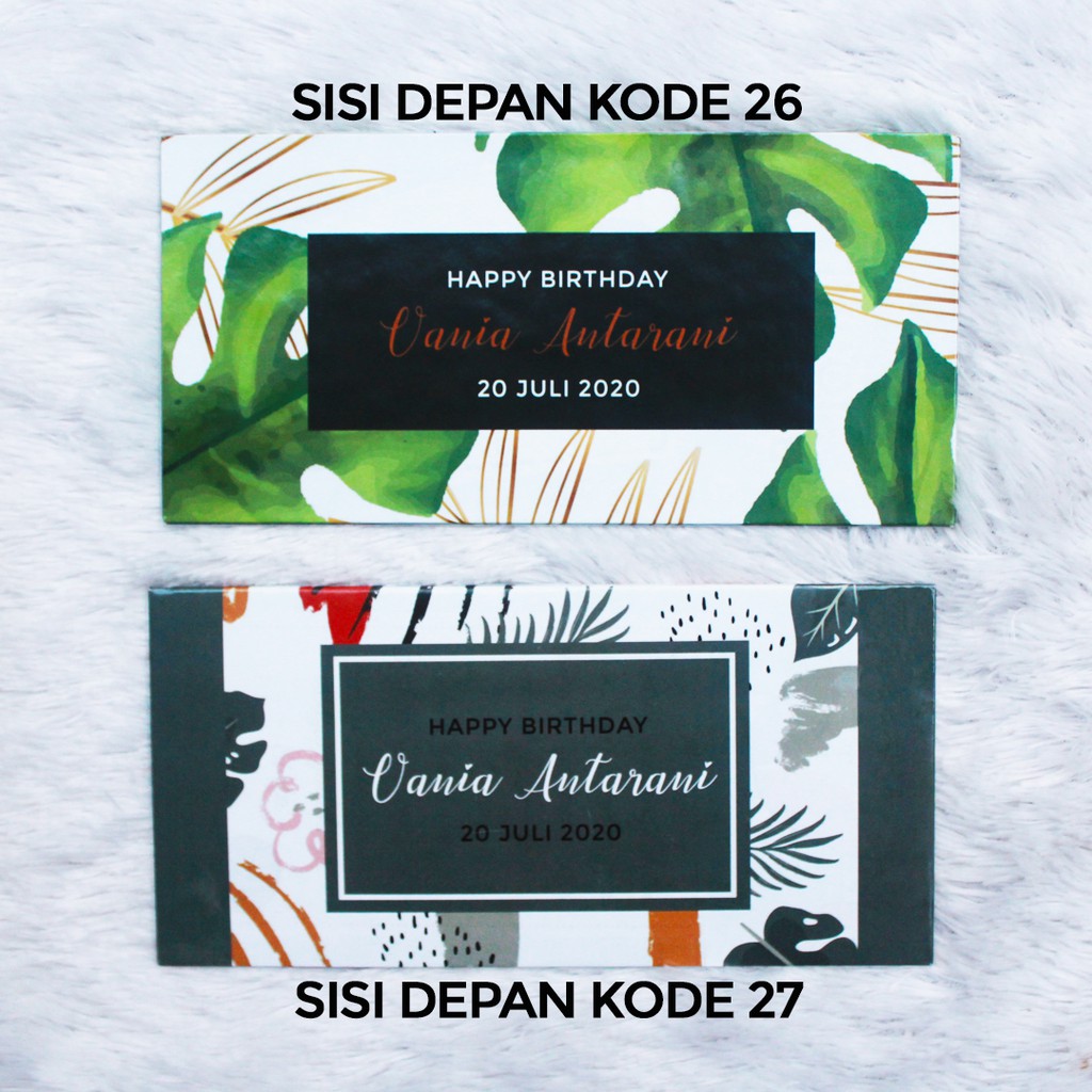 Kartu Ucapan Ulang Tahun Hardcover Tropical Vibes Kode 026 dan 027