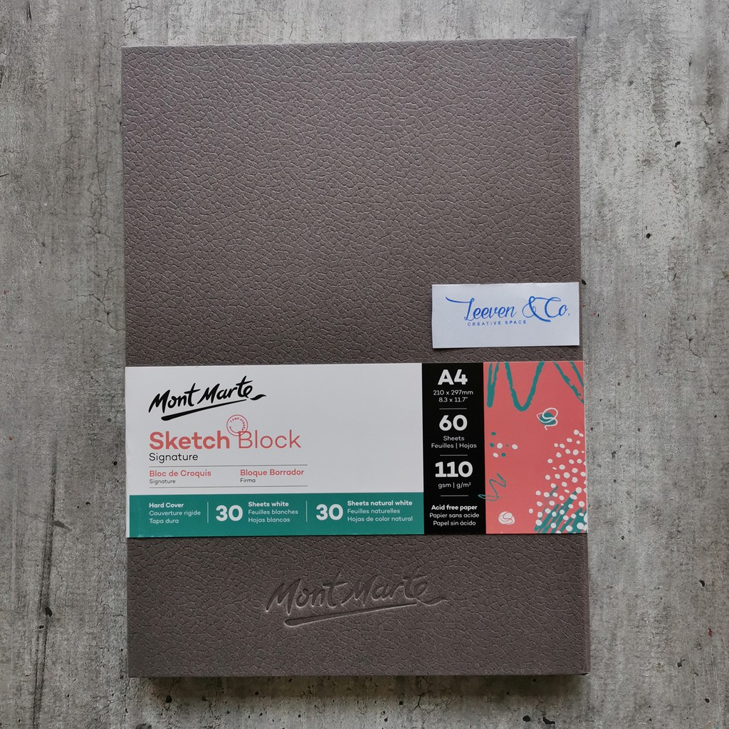 

MONT MARTE SKETCH BLOCK HARD BLOCK COVER A4 60 SHEETS