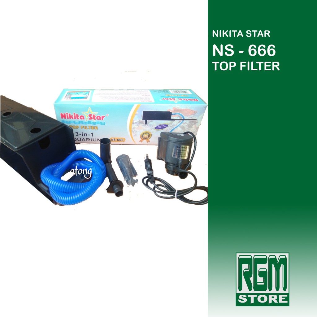 Nikita Star NS 666 NS-666 top filter atas 3 in 1 aquarium aquascape murah