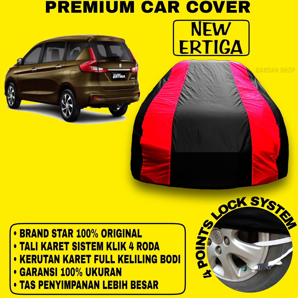 Body Cover NEW ERTIGA Sarung Strip MERAH Penutup Pelindung Bodi Mobil New Ertiga PREMIUM