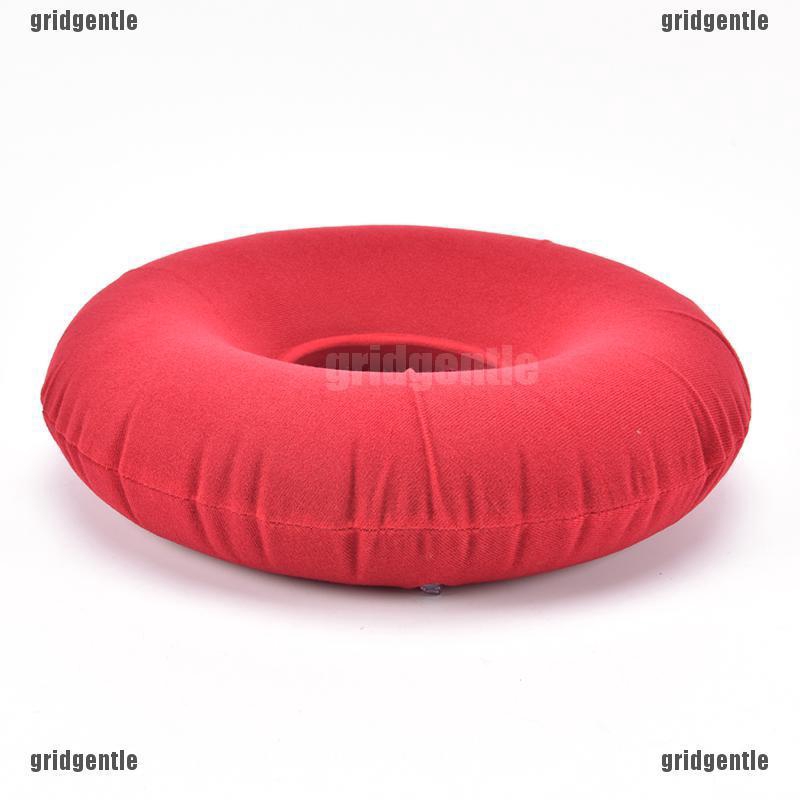 Set Bantal  Duduk  Bentuk Donat  Inflatable Bahan Karet Alas 