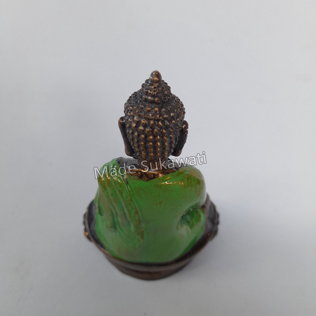 Patung Budha mini bahan resin keramik