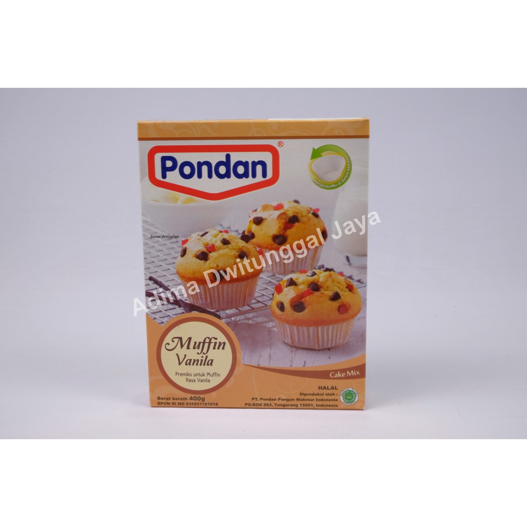 Pondan Muffin Vanila 400 gr