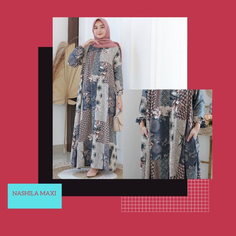 NASHILA MAXI GAMIS DRESS CORINA SWEDING