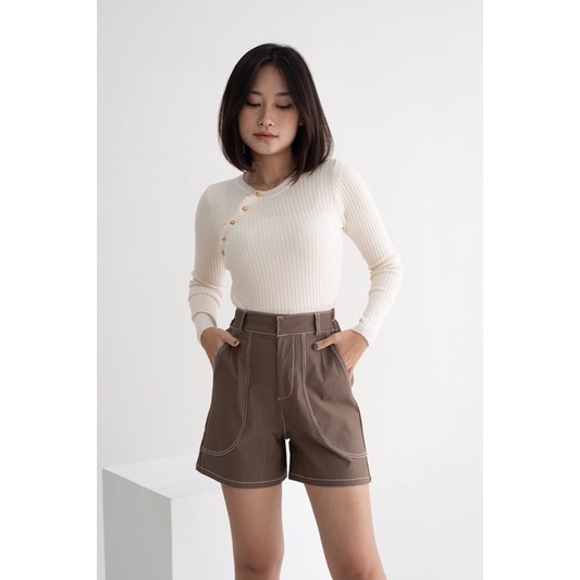 IWEARGRACIE - RAE SHORT PANTS / CELANA PENDEK WANITA / CELANA HIGHWAIST