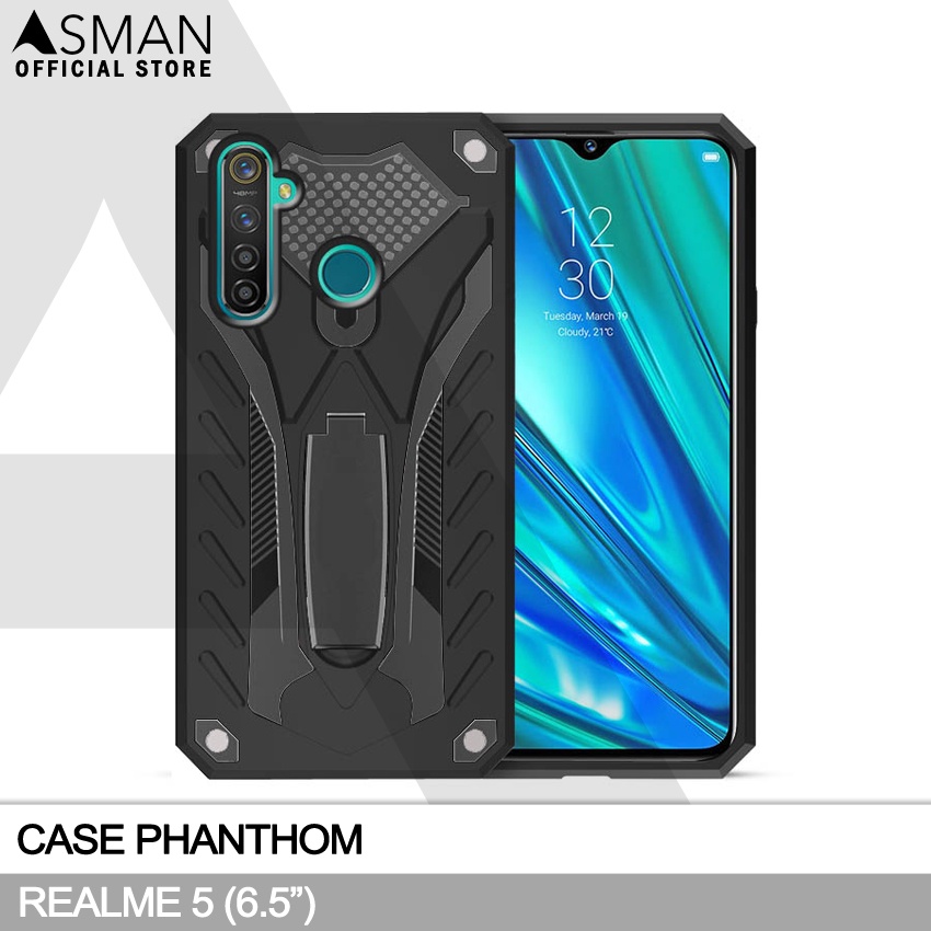 Hardcase Phantom Realme 5  | Transformer Kick Stand