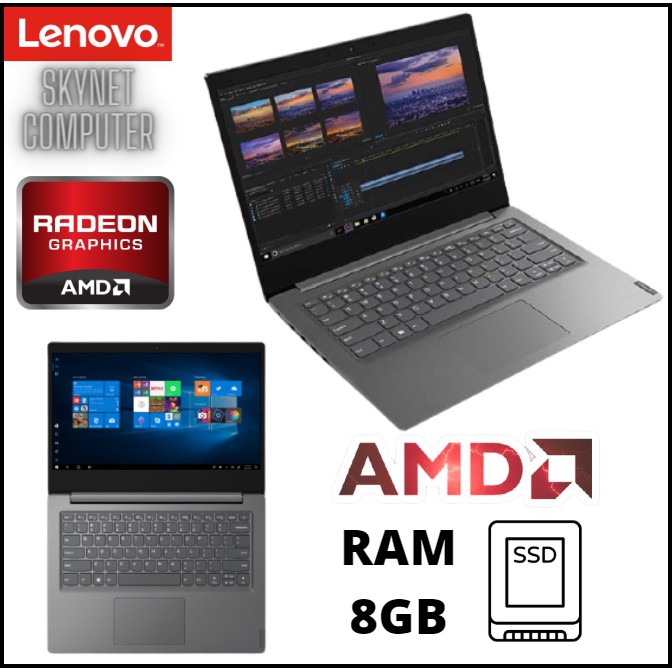 LENOVO V14 AMD 3020e RAM8GB SSD256GB AMD RADEON GRAPHIC|GARANSI RESMI