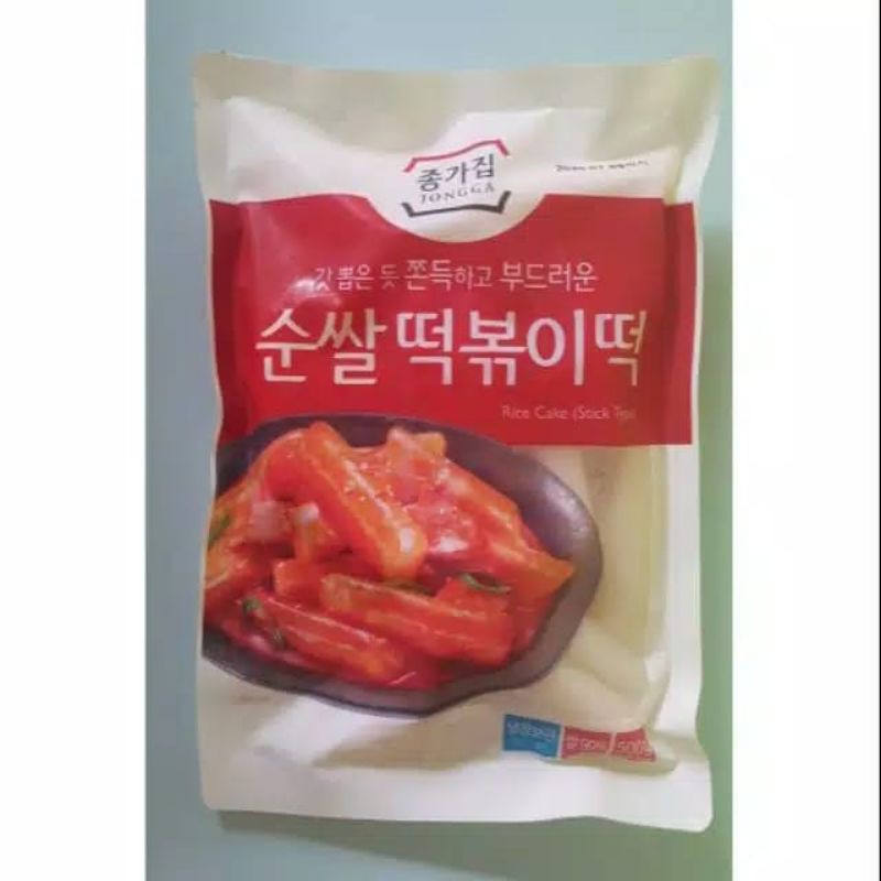 

Jongga Tteokbokki Rice Cake Tteokpokki Kue Beras Korea 500gr