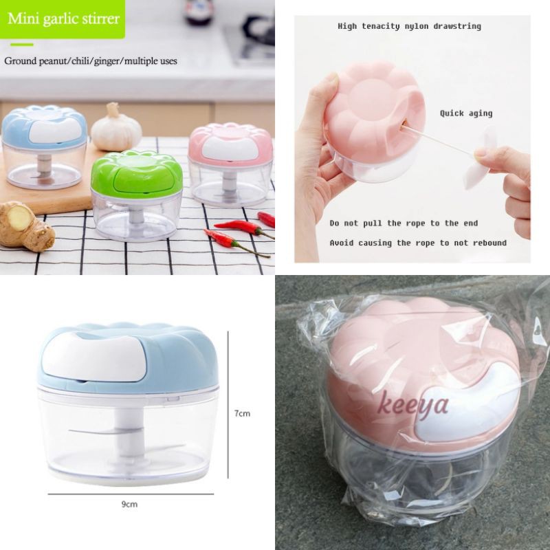 Mini Garlic Chopper tanpa listrik