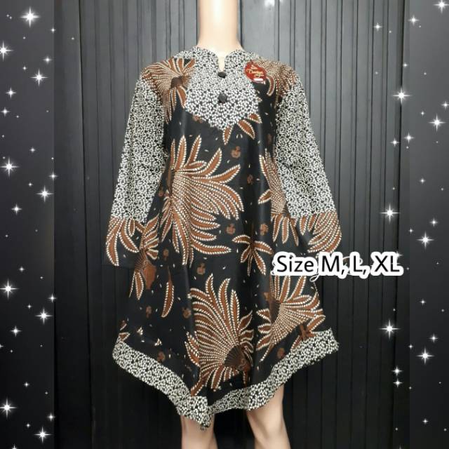 Dress Batik Asimetris Padi Modern Bahan Katun Primisima Adem Dan Tebal Shopee Indonesia