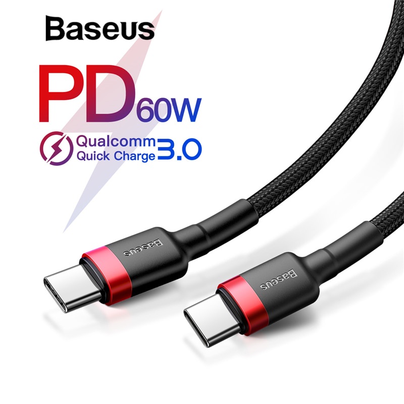 Baseus Cafule Series Kabel Charger Laptop USB Type C 3A 60W