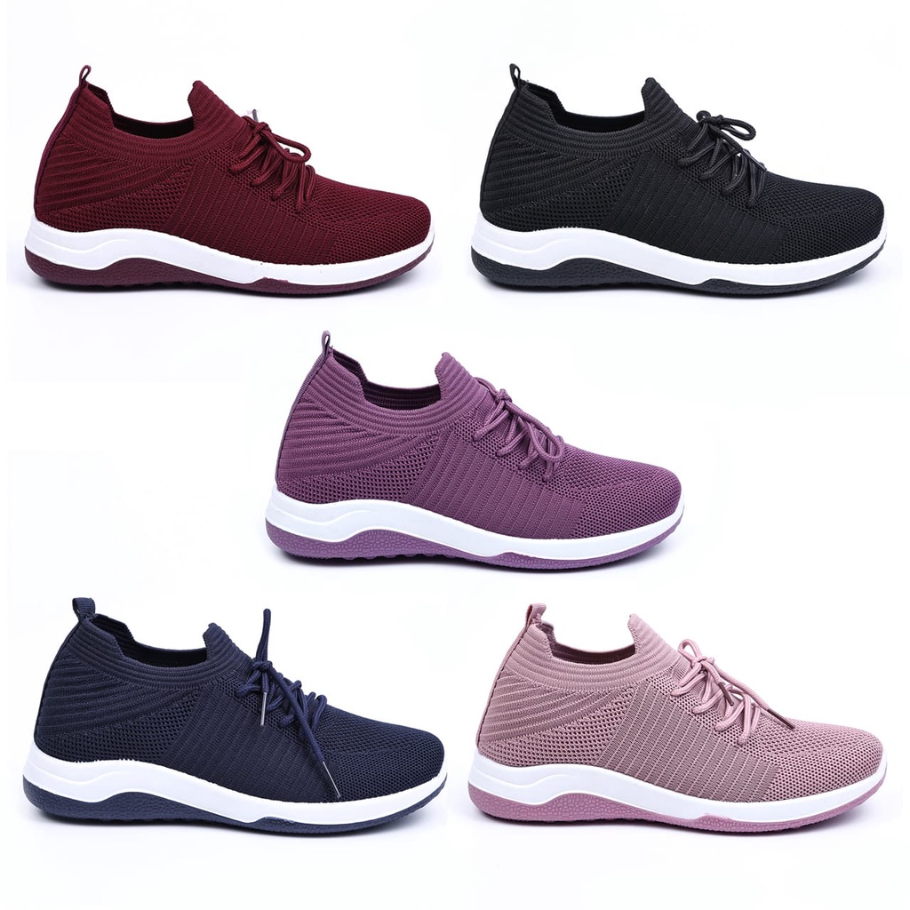 Sepatu Wanita Sport Shoes Canvas Cewek Sepatu Olahraga - A2023